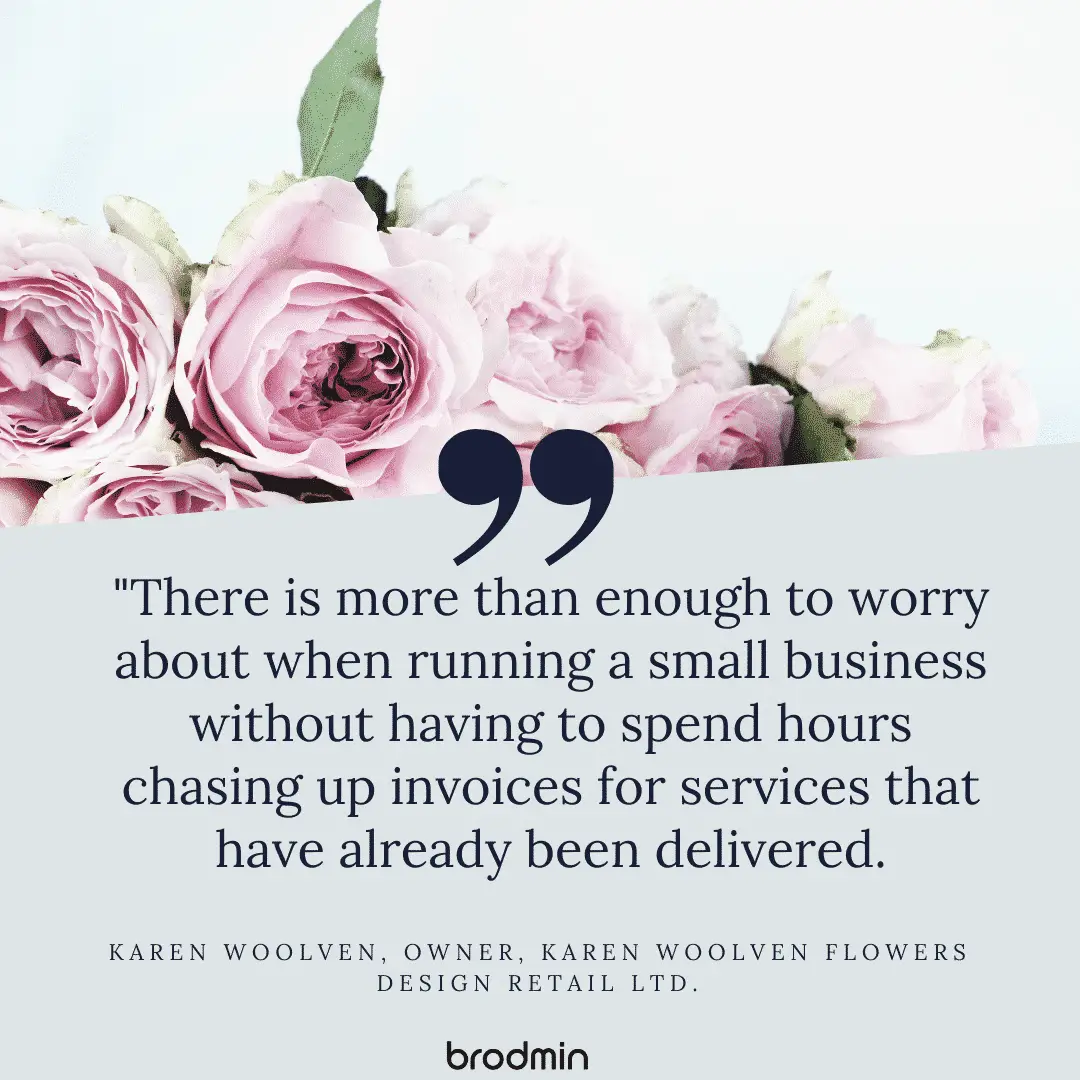 Karen Woolven, Owner, Karen Woolven Flowers Design Retail Ltd