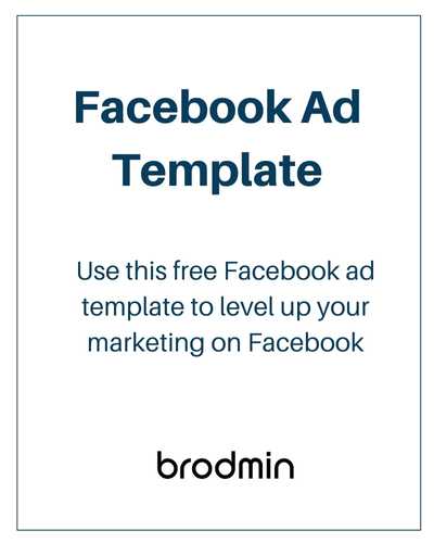 Facebook Ad Template